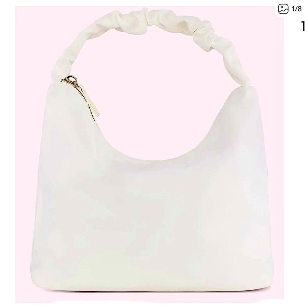 Stoney Clover Lane White Scrunch Handle Bag